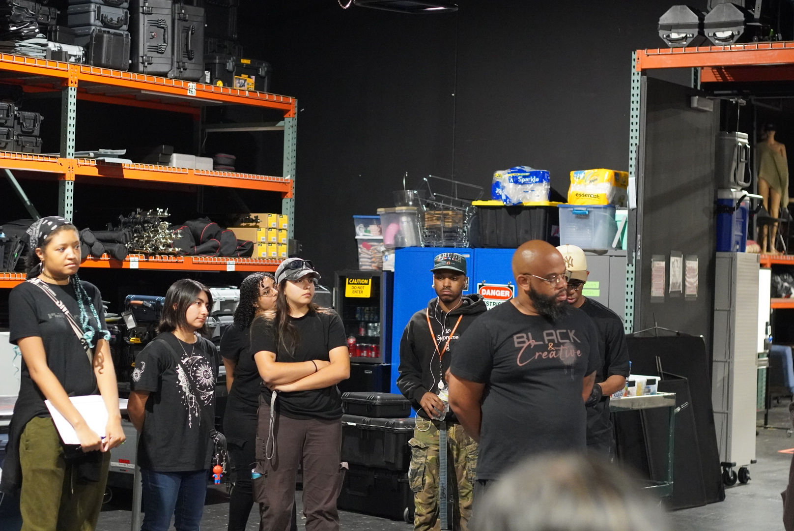 The Carvers behind the scenes