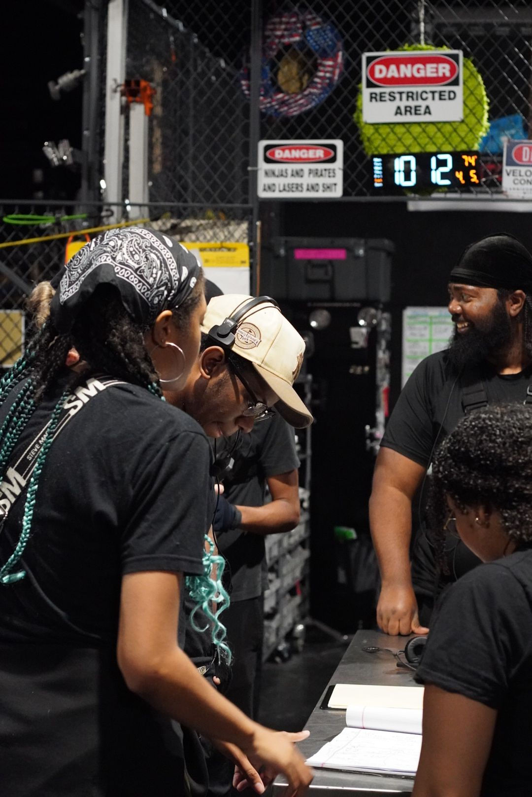 The Carvers behind the scenes
