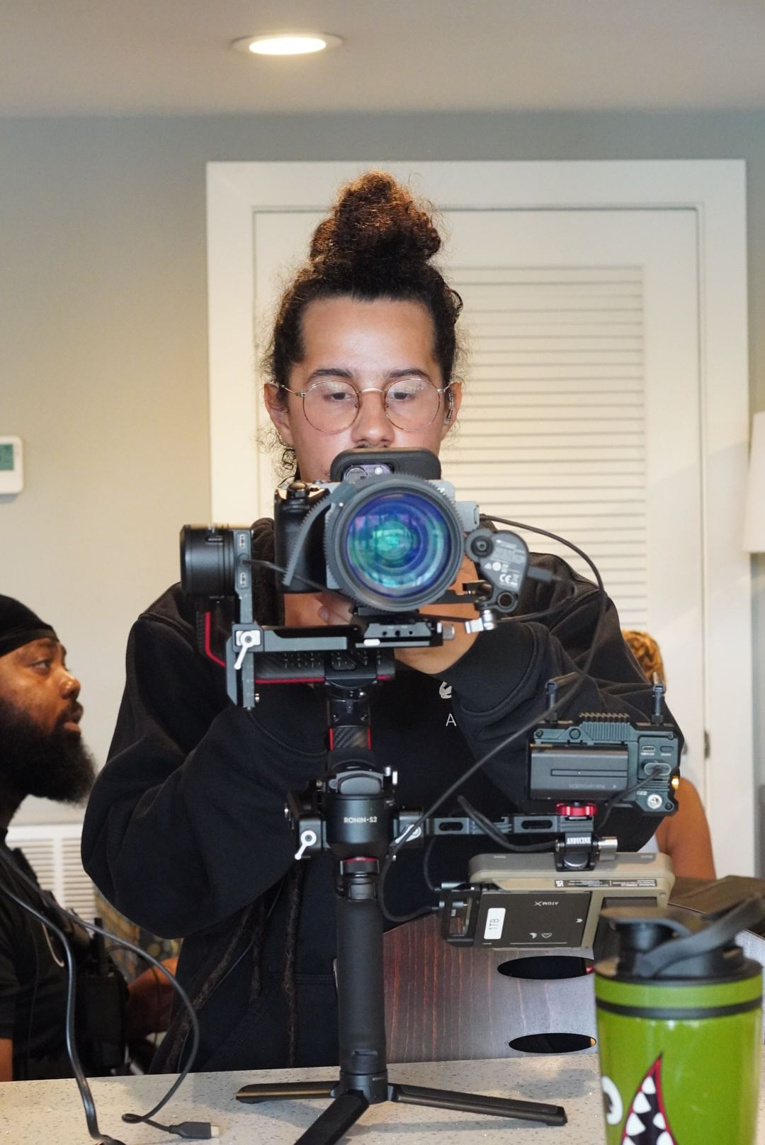 The Carvers behind the scenes