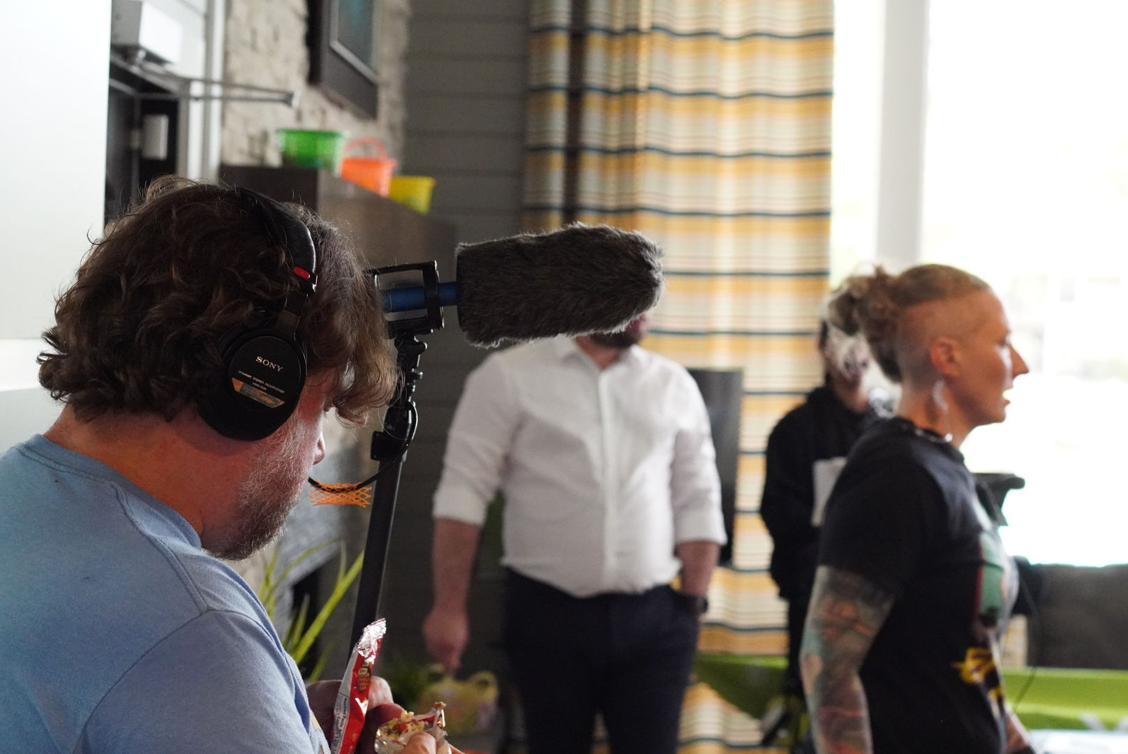 The Carvers behind the scenes