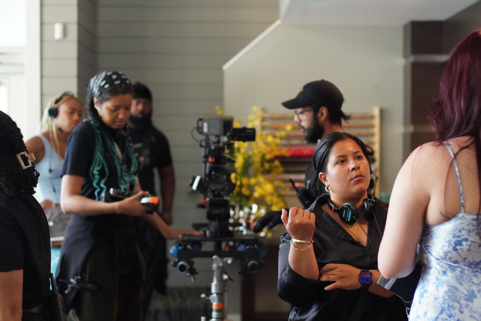 The Carvers behind the scenes
