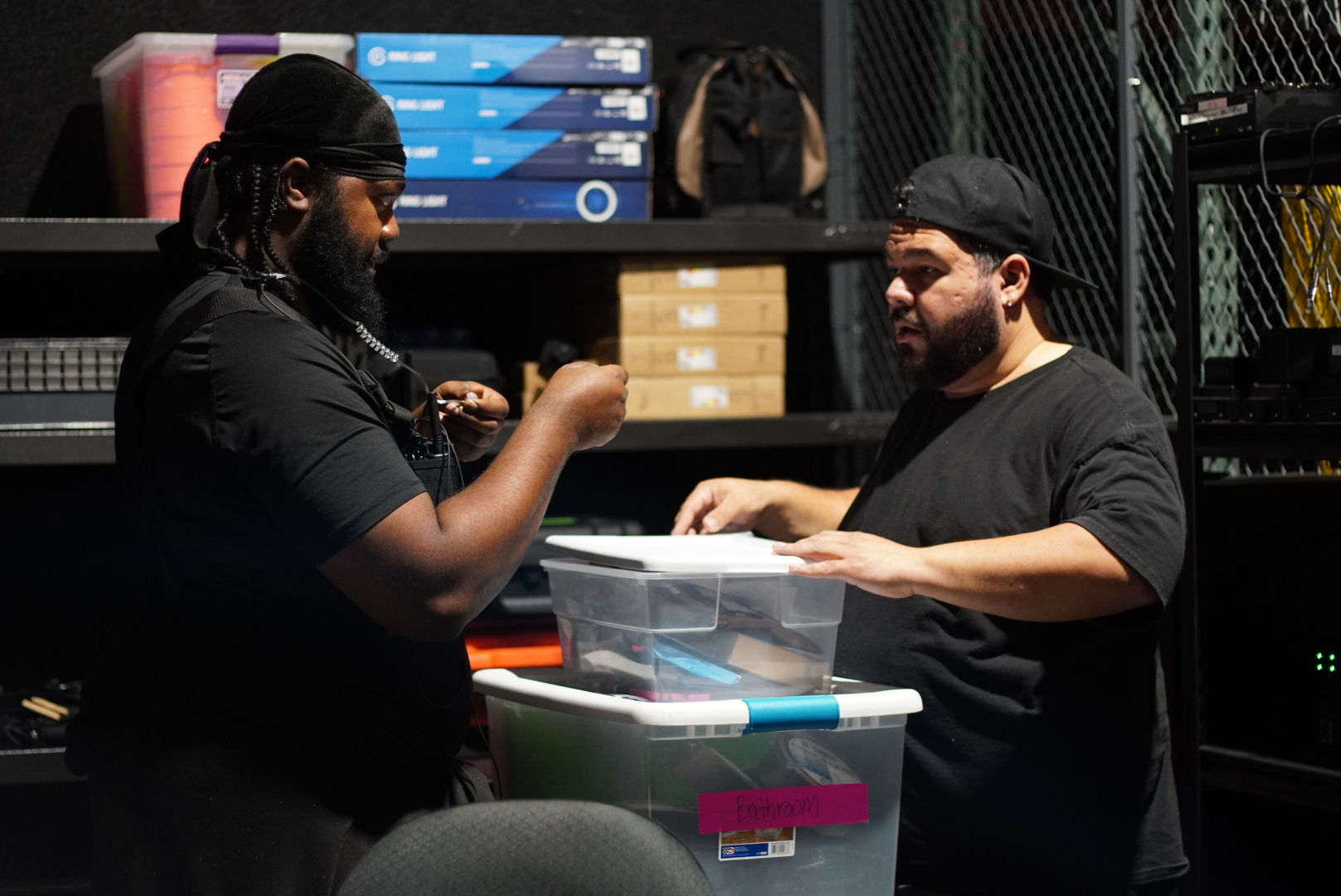 The Carvers behind the scenes