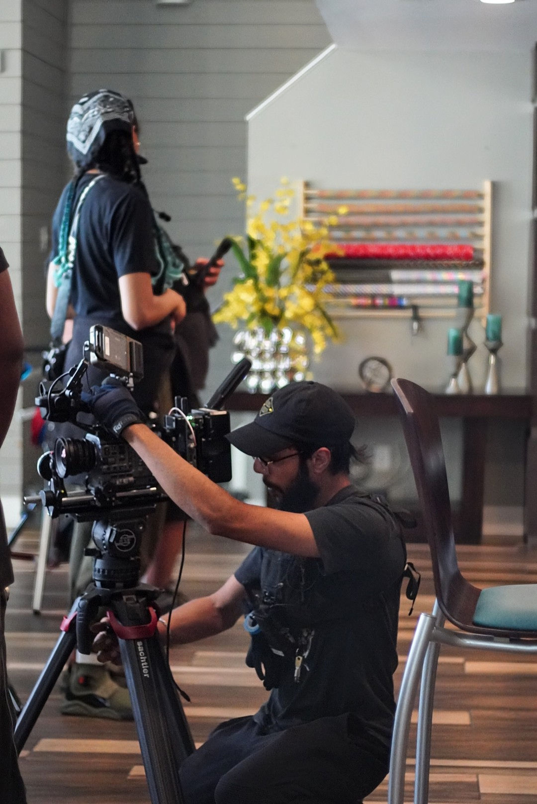The Carvers behind the scenes