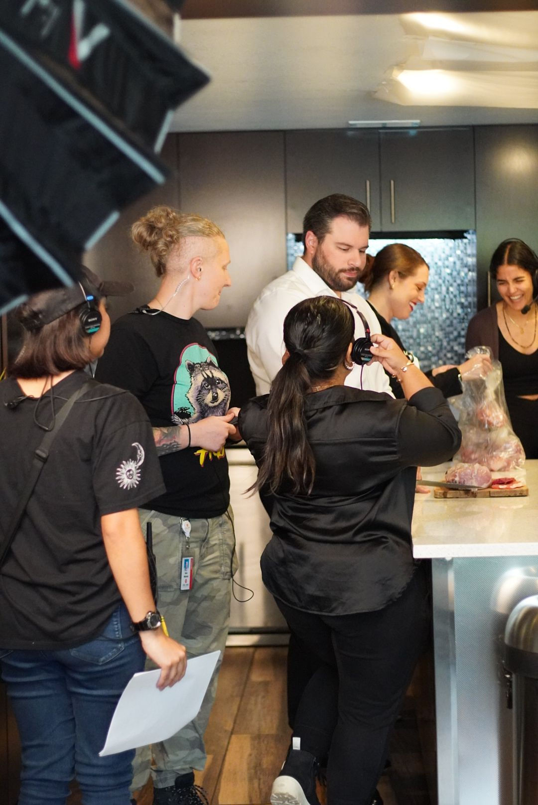 The Carvers behind the scenes