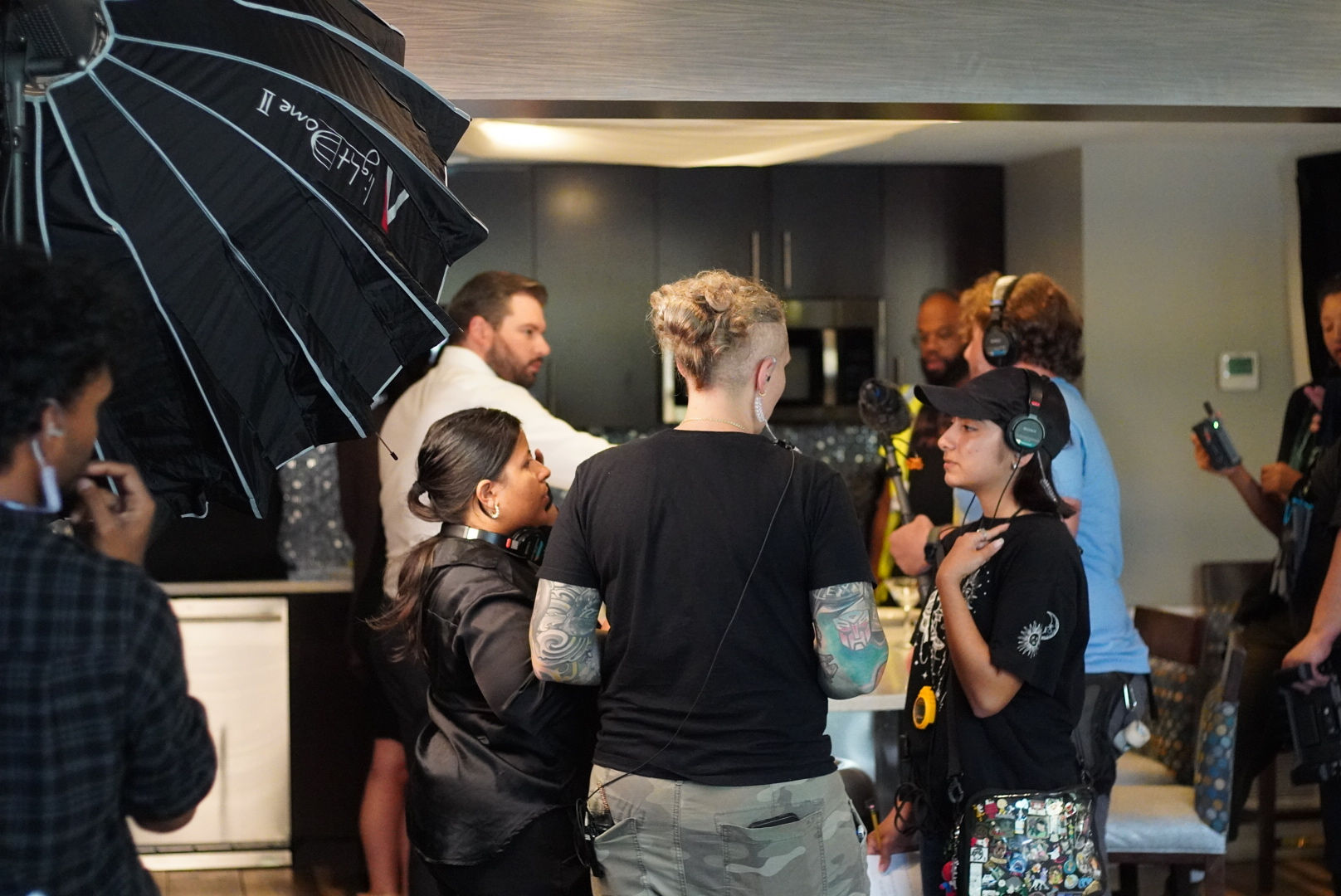 The Carvers behind the scenes