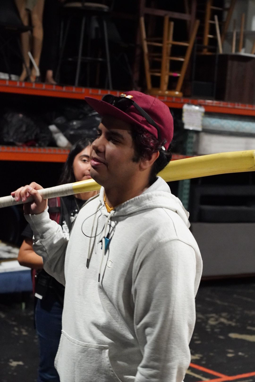 The Carvers behind the scenes